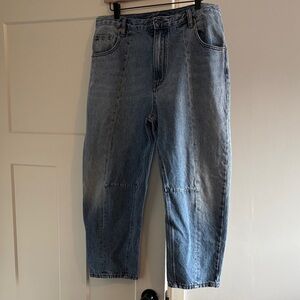 Roucha denim jeans, barrel leg